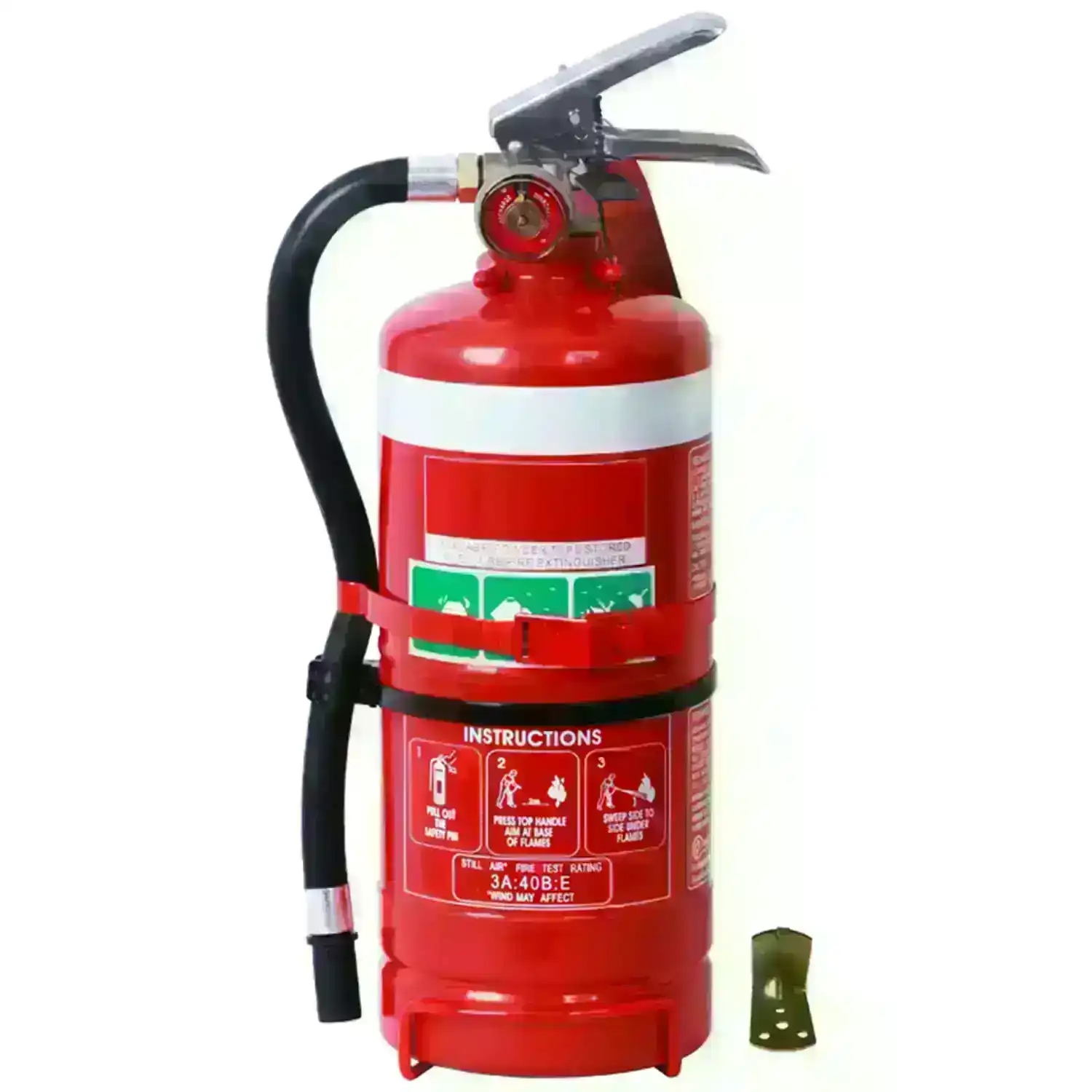 2.5KG High Pressure Dry Powder Fire Extinguisher with Vehicle and Wall Bracket