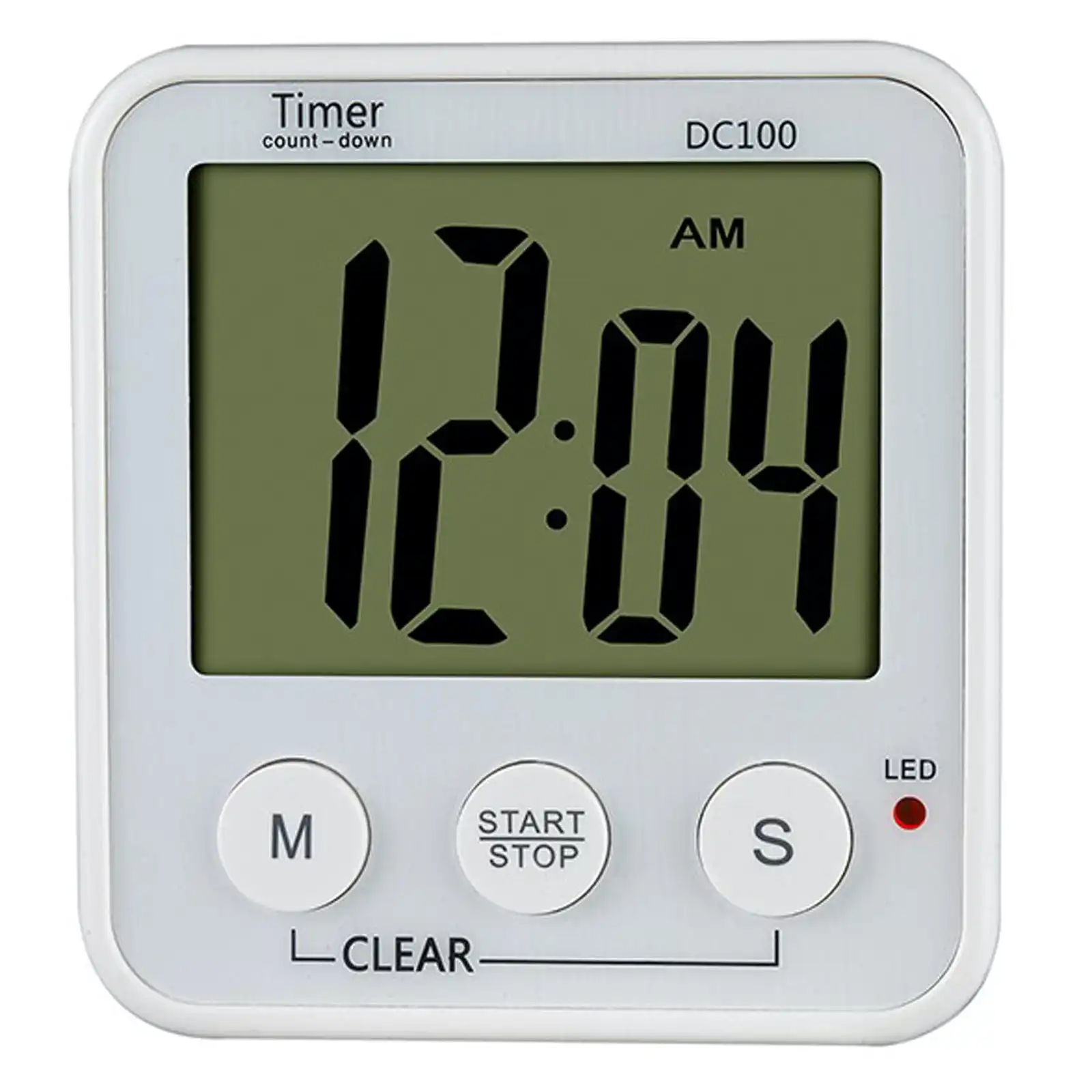 Todo Digital LCD Magnetic Clock 100min Countdown Timer Count Down Alarm Kitchen Sport