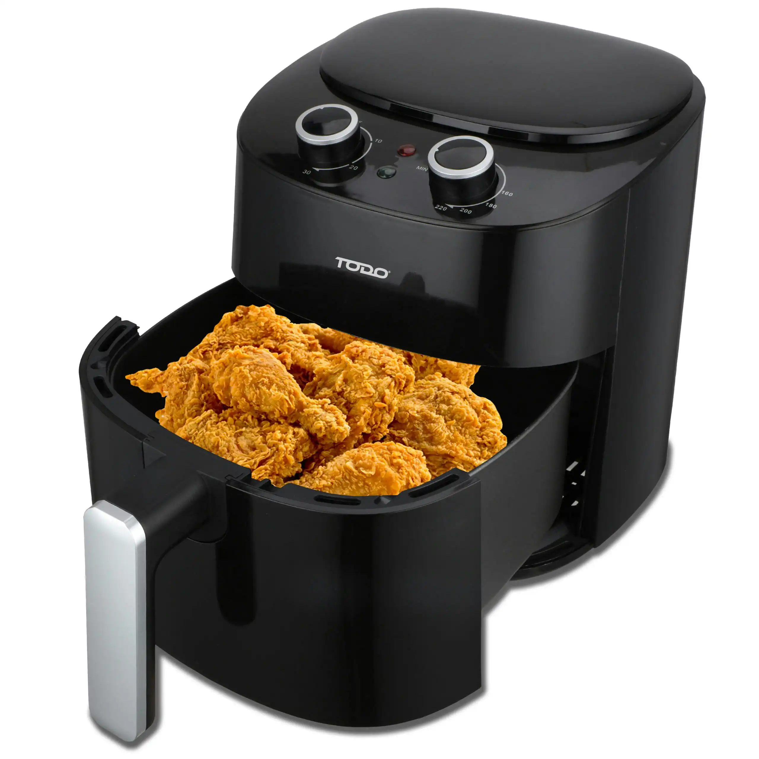 Todo 4.2L Air Fryer 1300W Convection Oven Fan Forced Multi Function Cooker Analog – Black