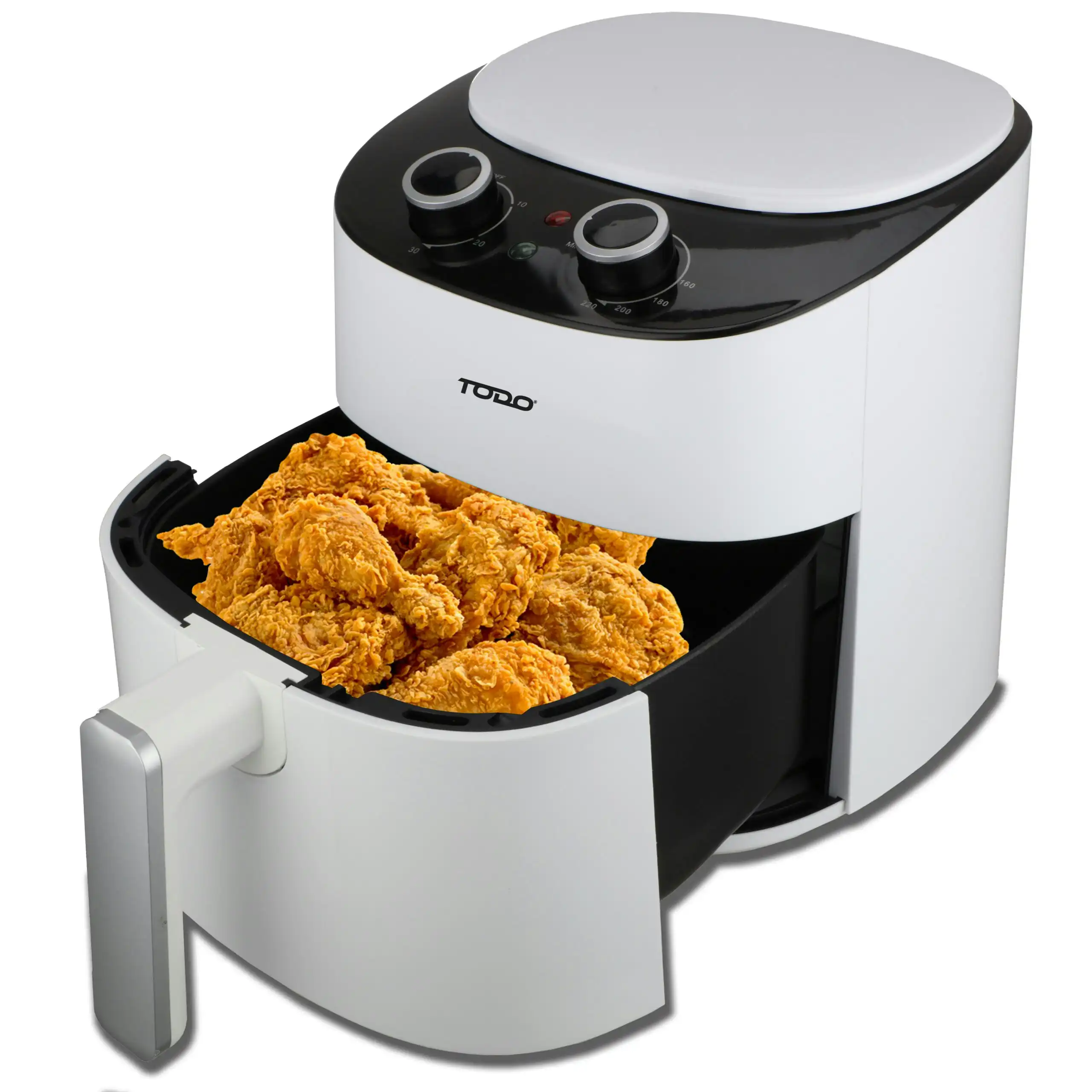 Todo 4.2L Air Fryer 1300W Convection Oven Fan Forced Multi Function Cooker Analog – White