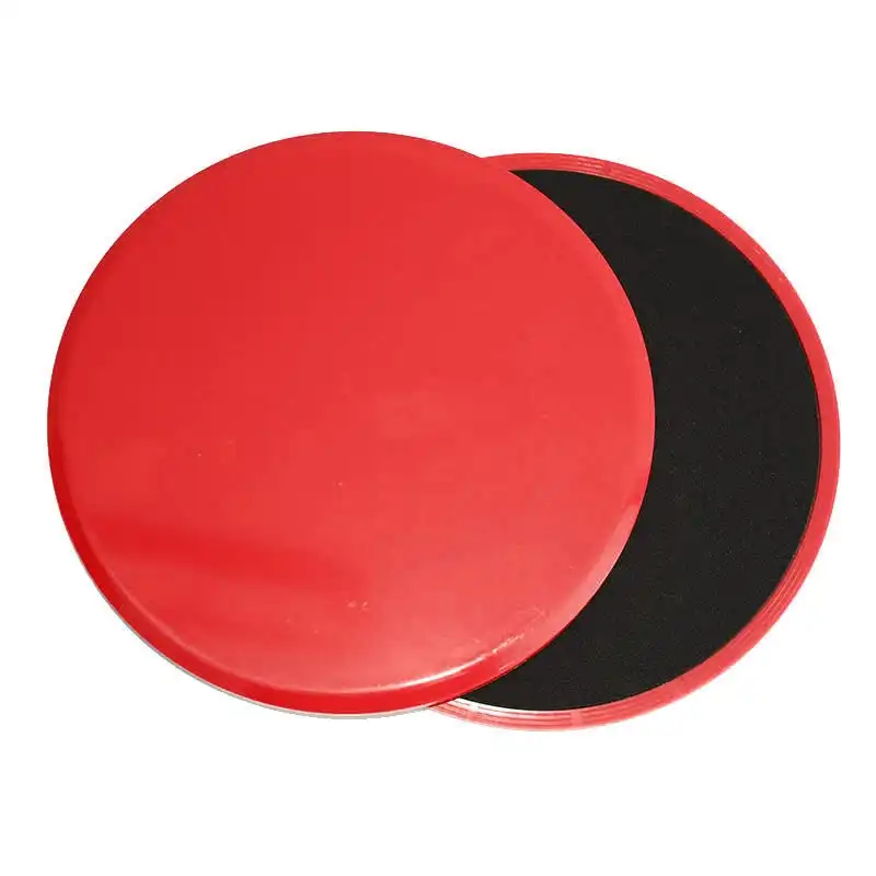Core Sliders Gliding Discs Exercise Gym Fitness Foam Circle Pad Pair Red
