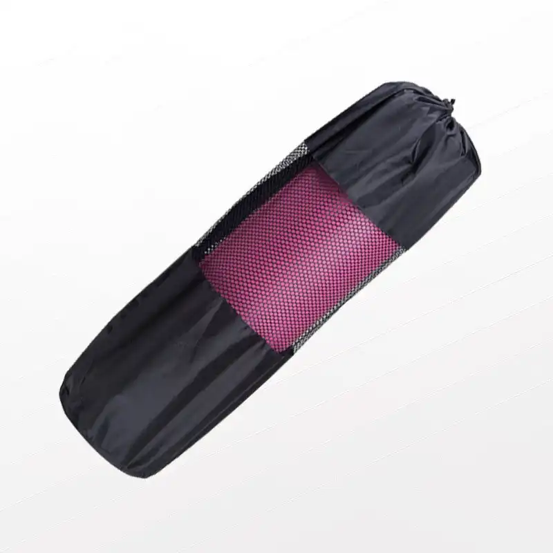 Yoga Mat Bag Carrier Fitness Sports Nylon Belt Carry Bag Draw String Black