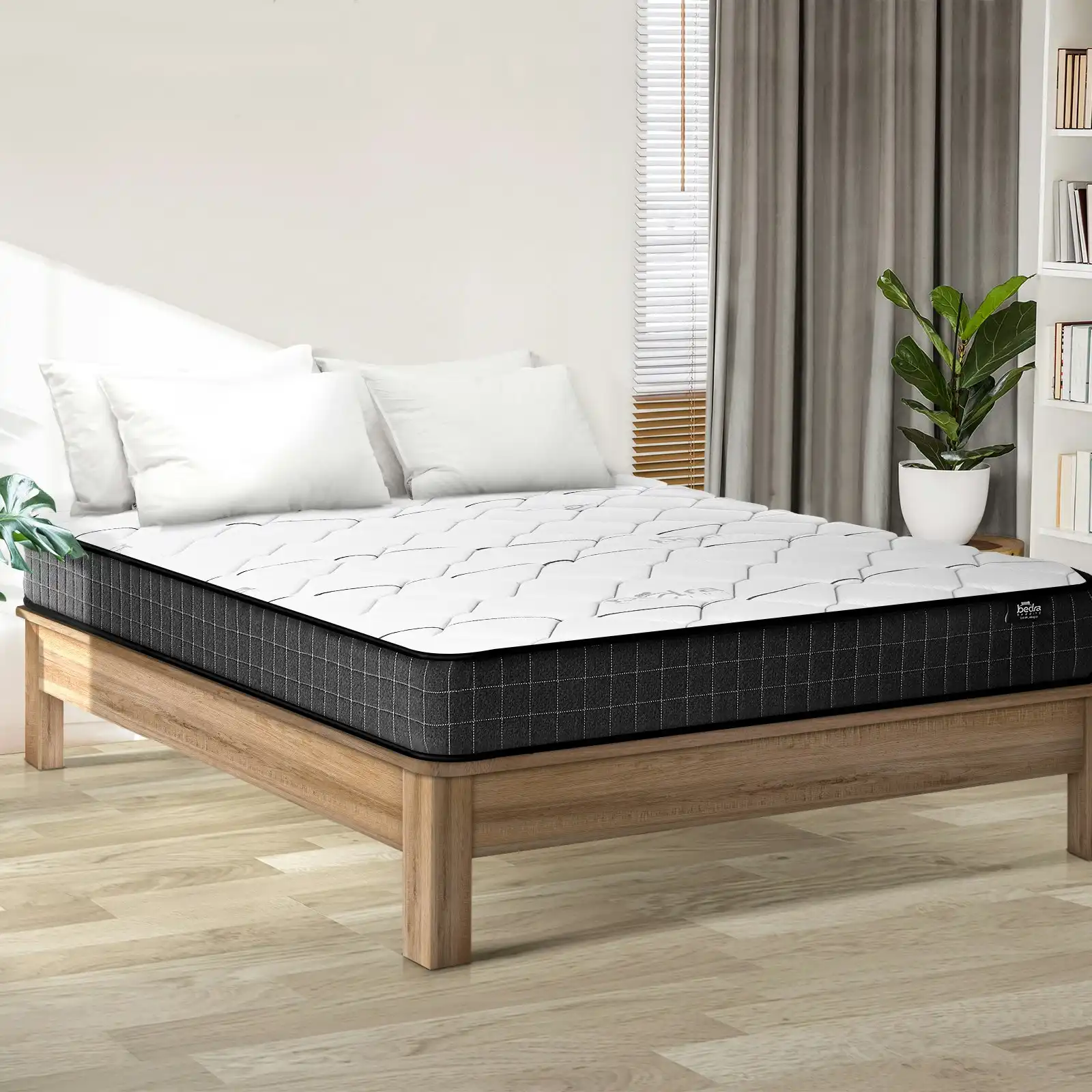 Bedra Double Mattress Bed Luxury Medium Firm Foam Bonnell Spring 16cm