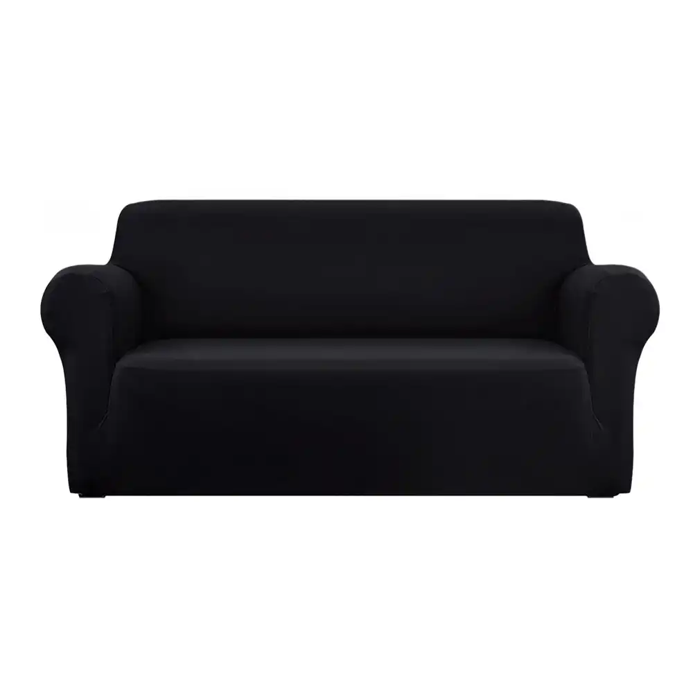 Artiss Sofa Covers Couch Covers Slip Cover 3 Seater Stretch Thick Soft Full Protect Black