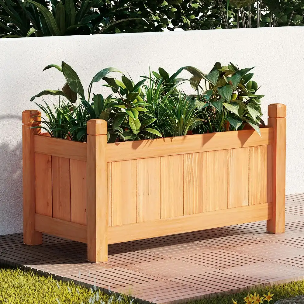 Greenfingers Wood Planter Box Garden Bed 60x30x33cm
