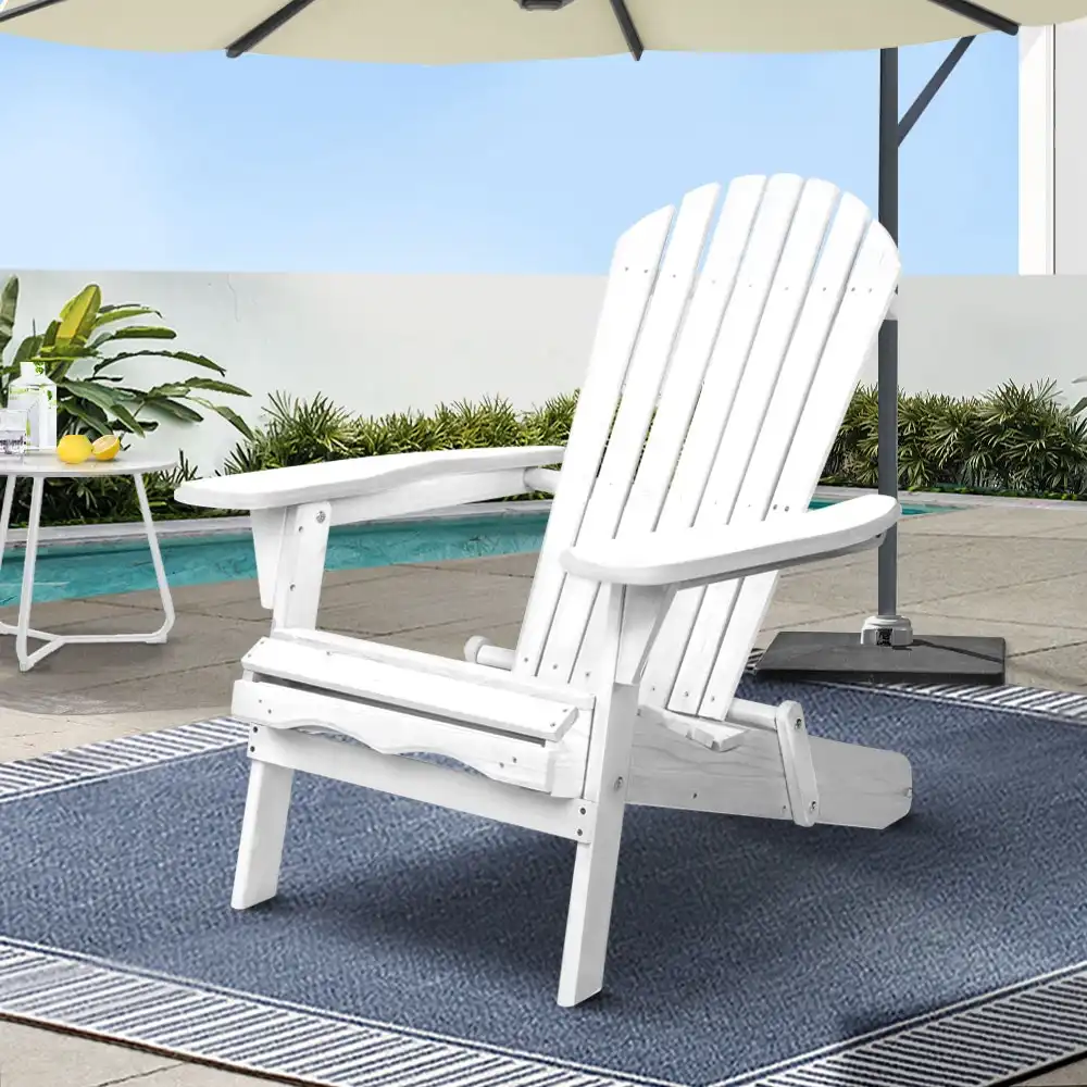 Gardeon Outdoor Chairs Beach Chair Furniture Wooden Adirondack Lounge Foldable Garden