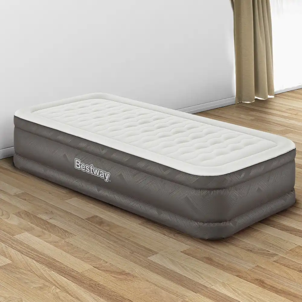 Bestway Air Mattress Bed Single Size 46CM Grey