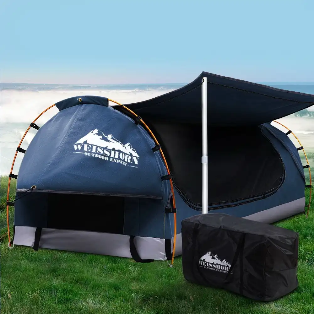 Weisshorn Swag Double Swag Camping Swags Tent Dark Blue