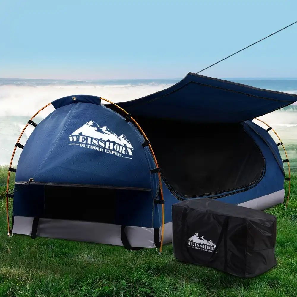 Weisshorn Swag King Single Camping Swags Tent Dark Blue