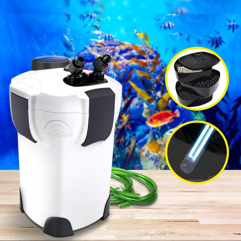 Giantz Aquarium Filter External Canister Aqua Fish Tank Multi Stage Pond Pump 1850L/H