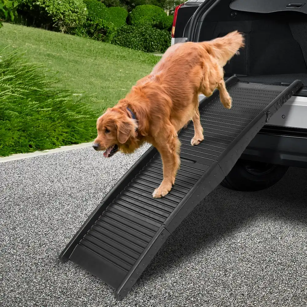 i.Pet Dog Ramp Steps Stairs Pet Ramp Step Stair Travel Car Truck SUV Portable Foldable Ladder Outdoor