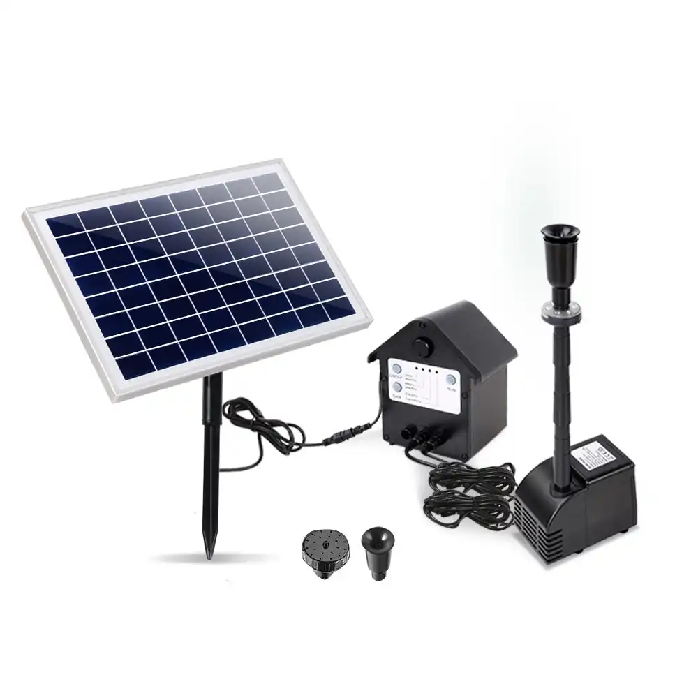 Gardeon Solar Pond Pump LED Light Submersible with Battery
