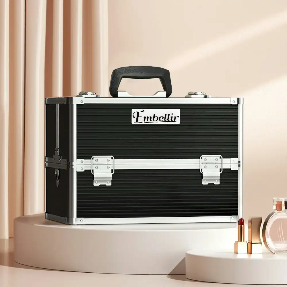 Embellir Beauty Case Makeup Travel Bag Large Organiser Carry Storage PortableBox