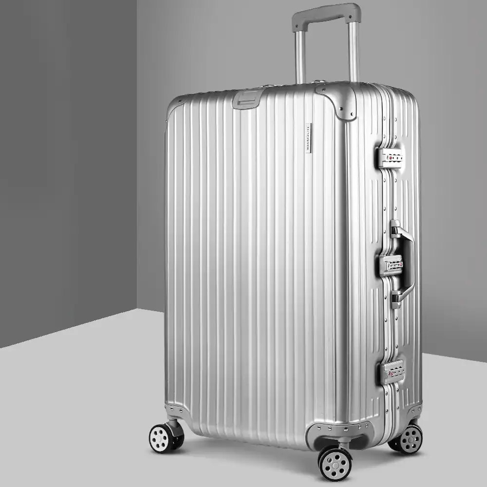 Wanderlite 28'' Luggage Travel Suitcase Set TSA Aluminum