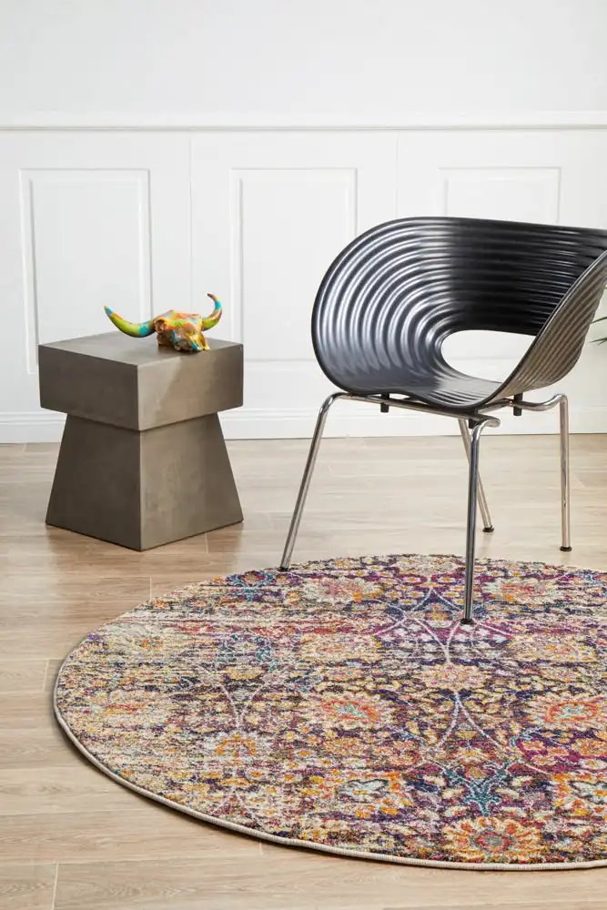 Rug Culture Mirage Zolan Transitional Multi Round Rug