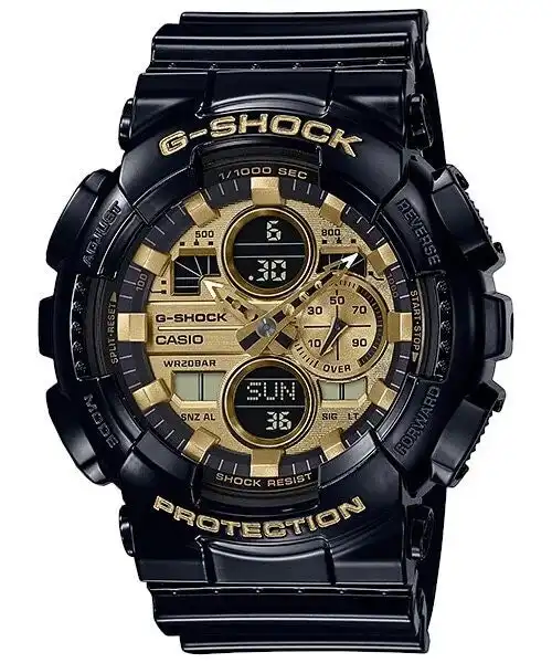 G-Shock Digital & Analogue Watch Black and Gold Series GA140GB-1A1