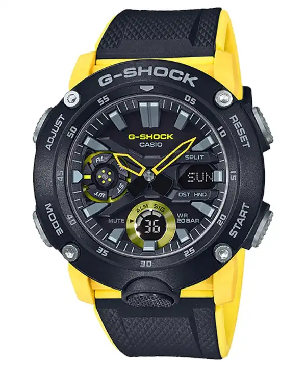 G-Shock Digital & Analogue Watch Carbon Core Guard Series GA2000-1A9