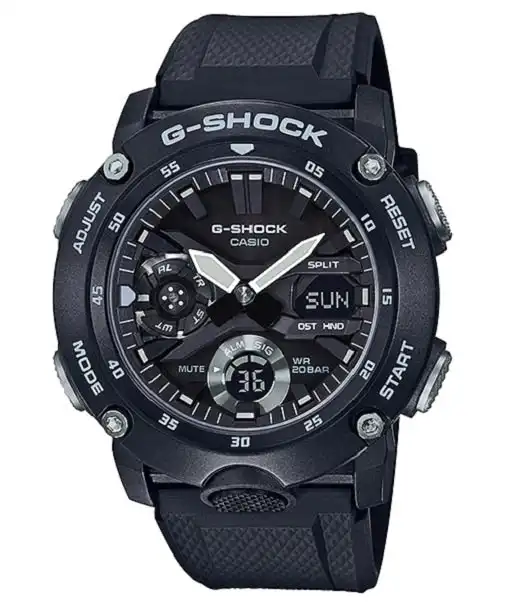 G-Shock Digital & Analogue Watch Carbon Core Guard Series GA2000S-1A