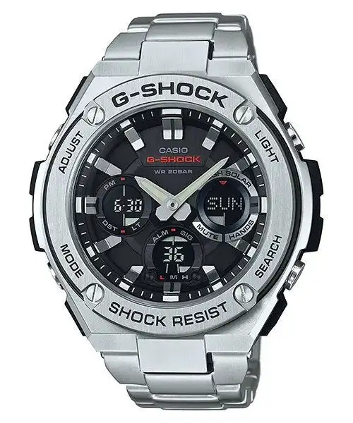 G-Shock Digital & Analogue Watch G-Steel Series GSTS110D-1A