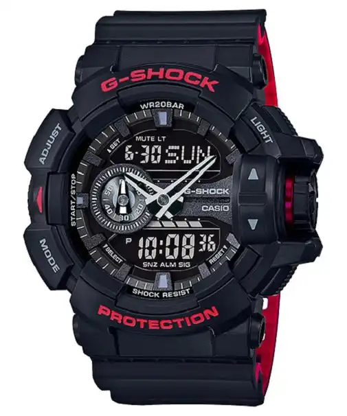 G-Shock Digital & Analogue Watch Black and Red Series GA400HR-1A