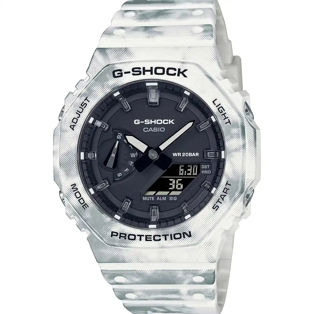 G-Shock Digital & Analogue Watch CasiOak Frozen Forest Series GAE2100GC-7A