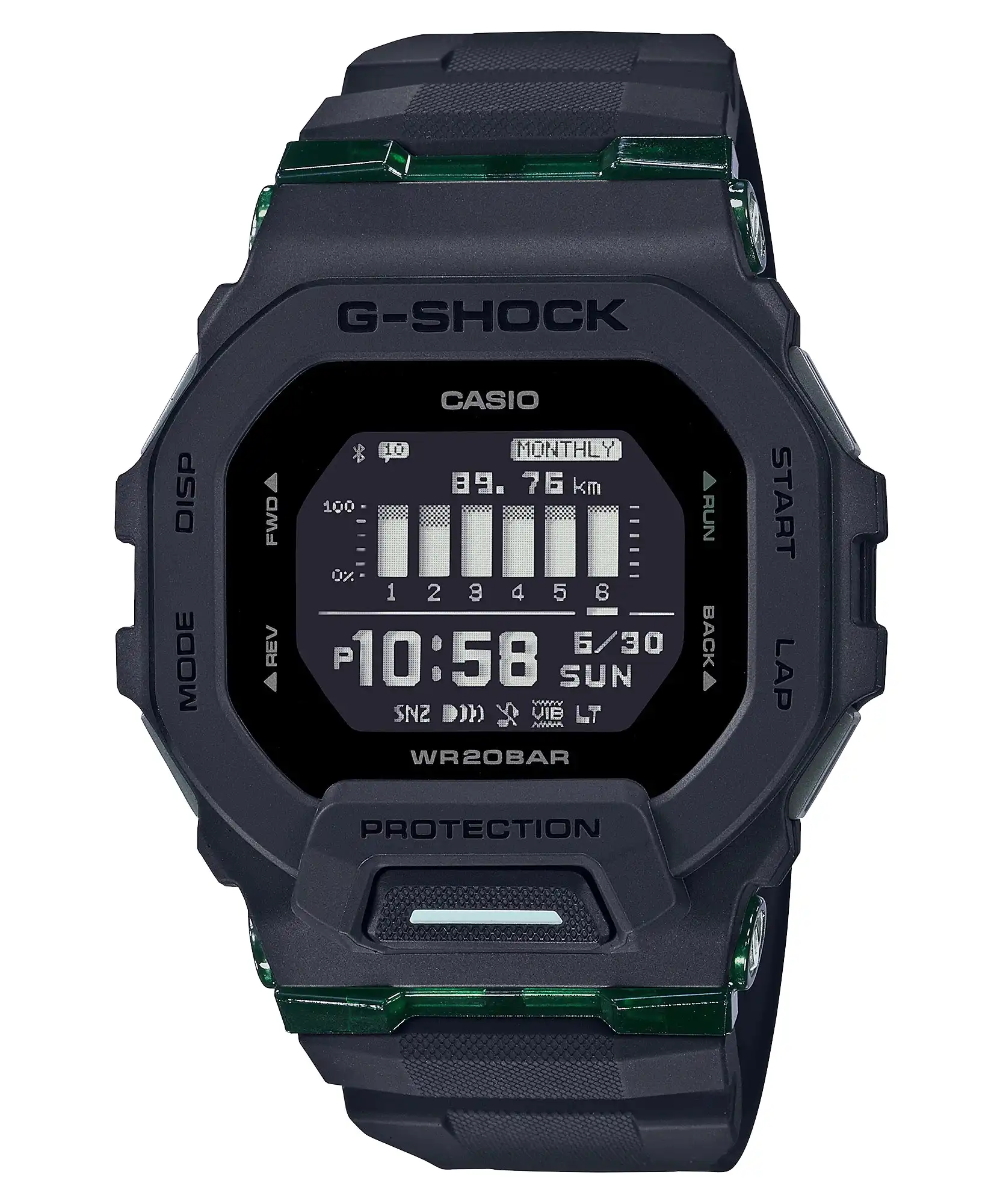 G-Shock Digital Bluetooth Fitness Watch G Squad Series GBD200UU-1D