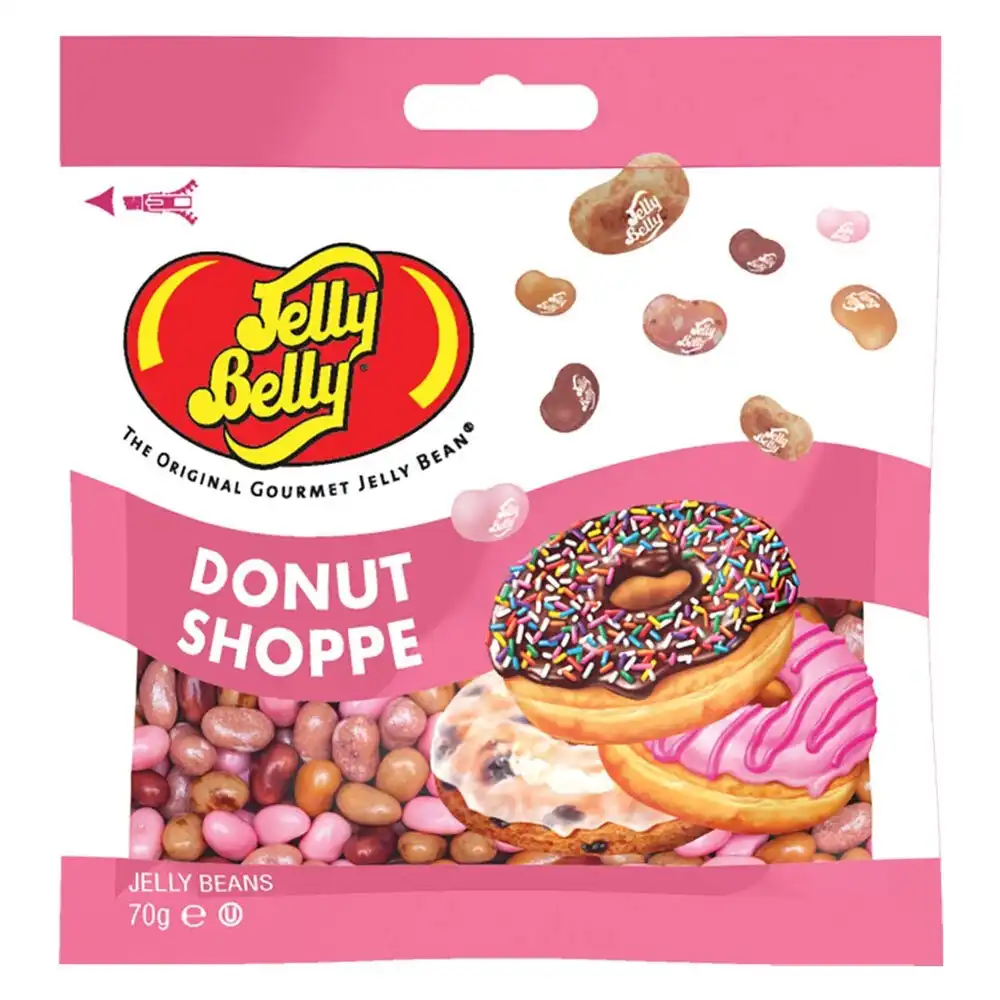 Jelly Belly 70g Donut Shoppe Flavour Chewing Soft Jelly Bean Lolly Snack Bag