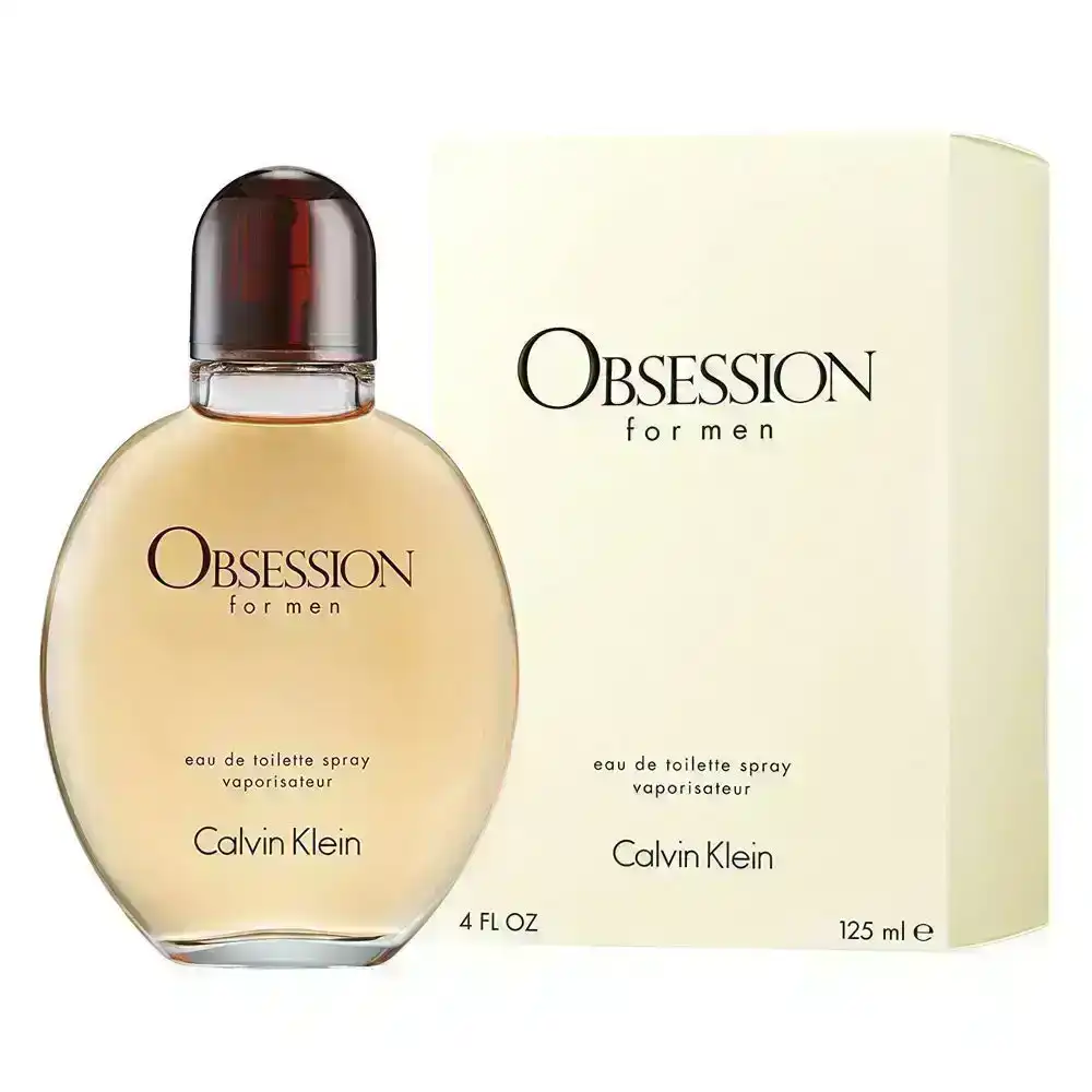 Calvin Klein 125ml Obsession EDT Eau De Toilette Men Fragrances/Natural Spray