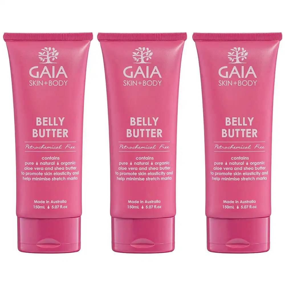 Gaia 450ml Pure/Natural/Organic Belly Butter/Cream Women/Moms Skin Pregnancy