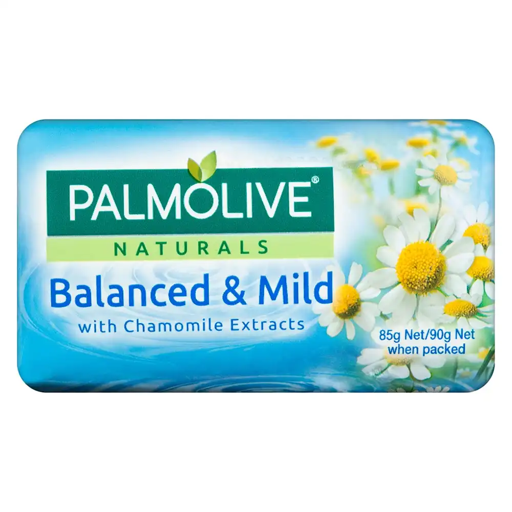 6x 4PK Palmolive 90g Naturals Balanced & Mild Soap Bar Shower Bath Skin Care
