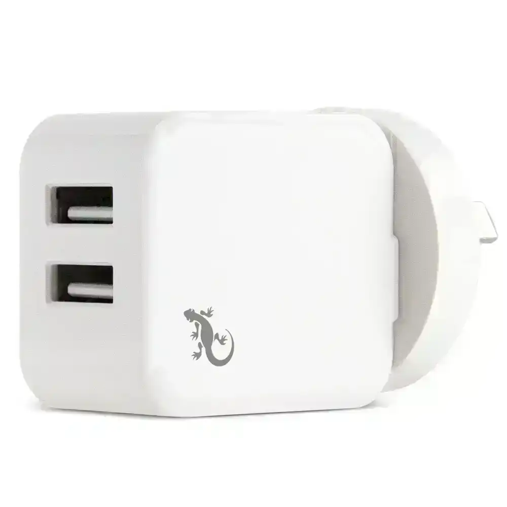 Gecko Universal Dual USB Ports 3.1A Smart Wall Charger Plug for Mobile Phones WH