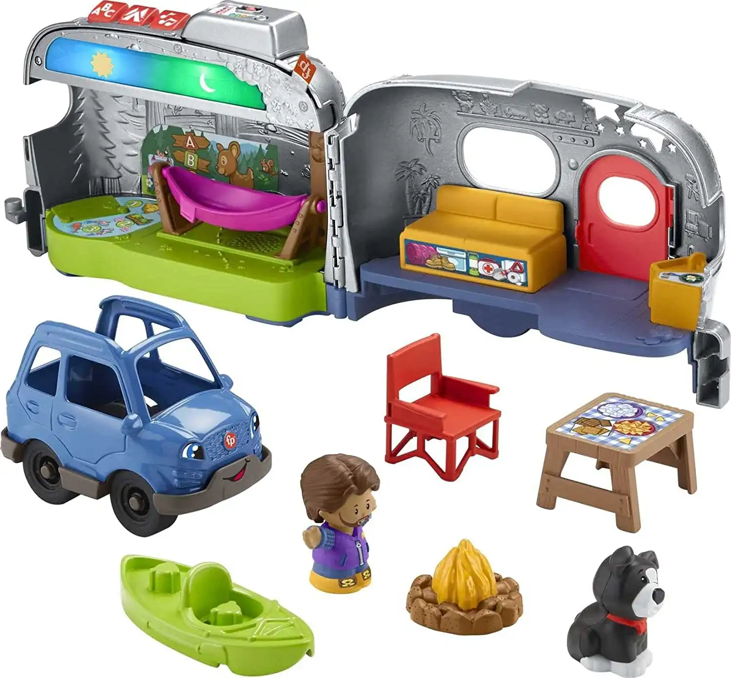 Fisher-Price Little People Light-Up Learning Camper Vehicle