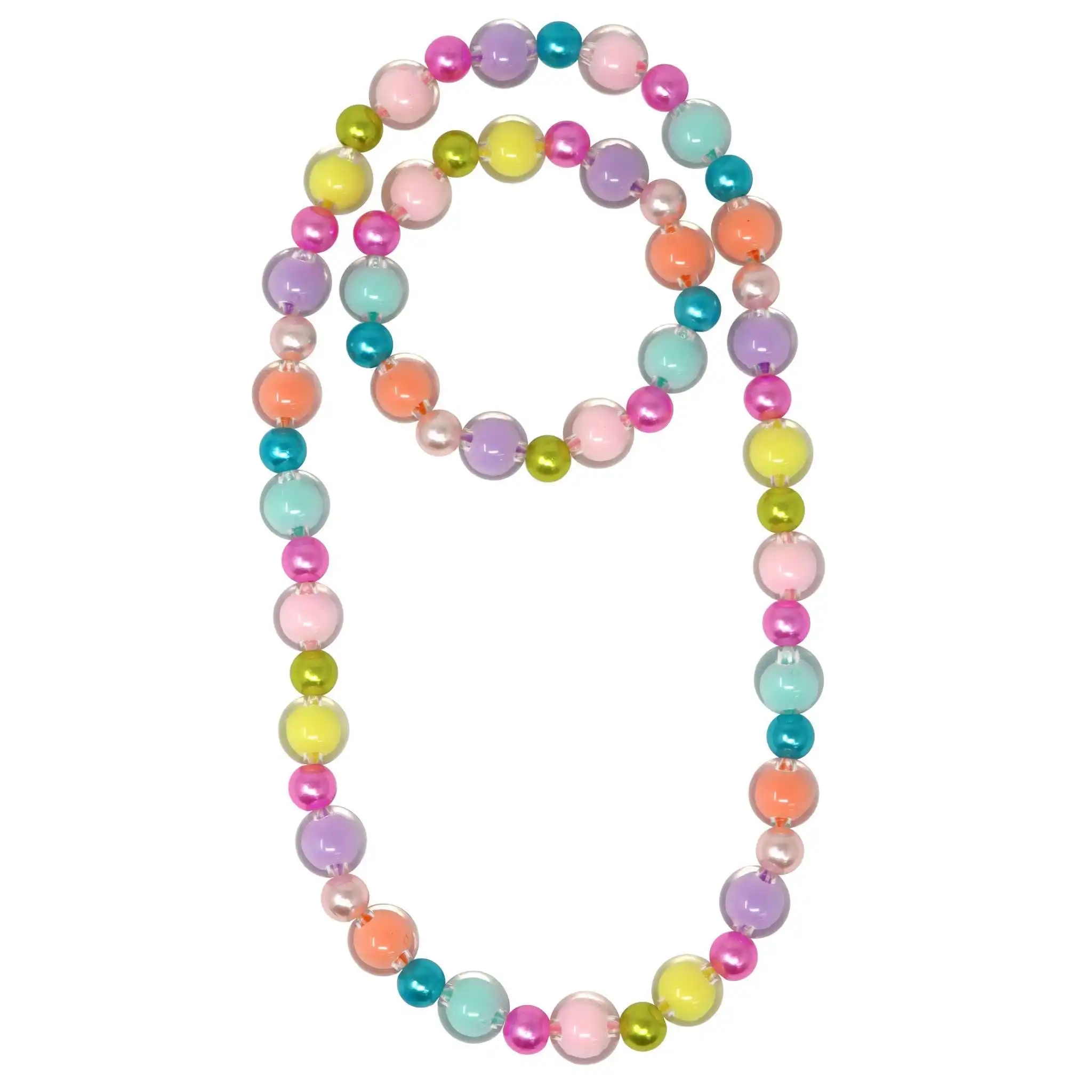 Rainbow Bubble Necklace and Bracelet Set