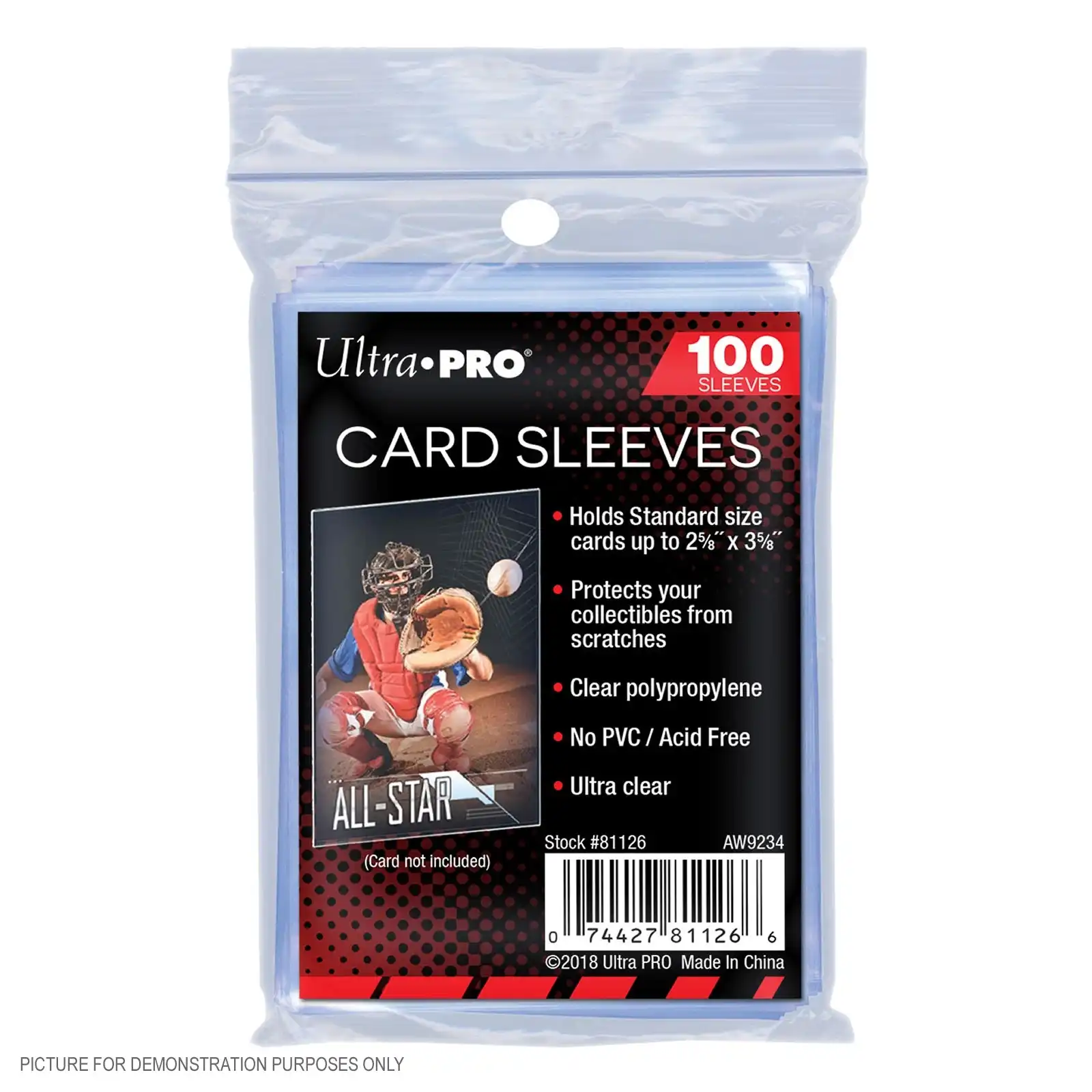 UltraPro Soft Card Sleeve - 2-1/2" X 3-1/2"