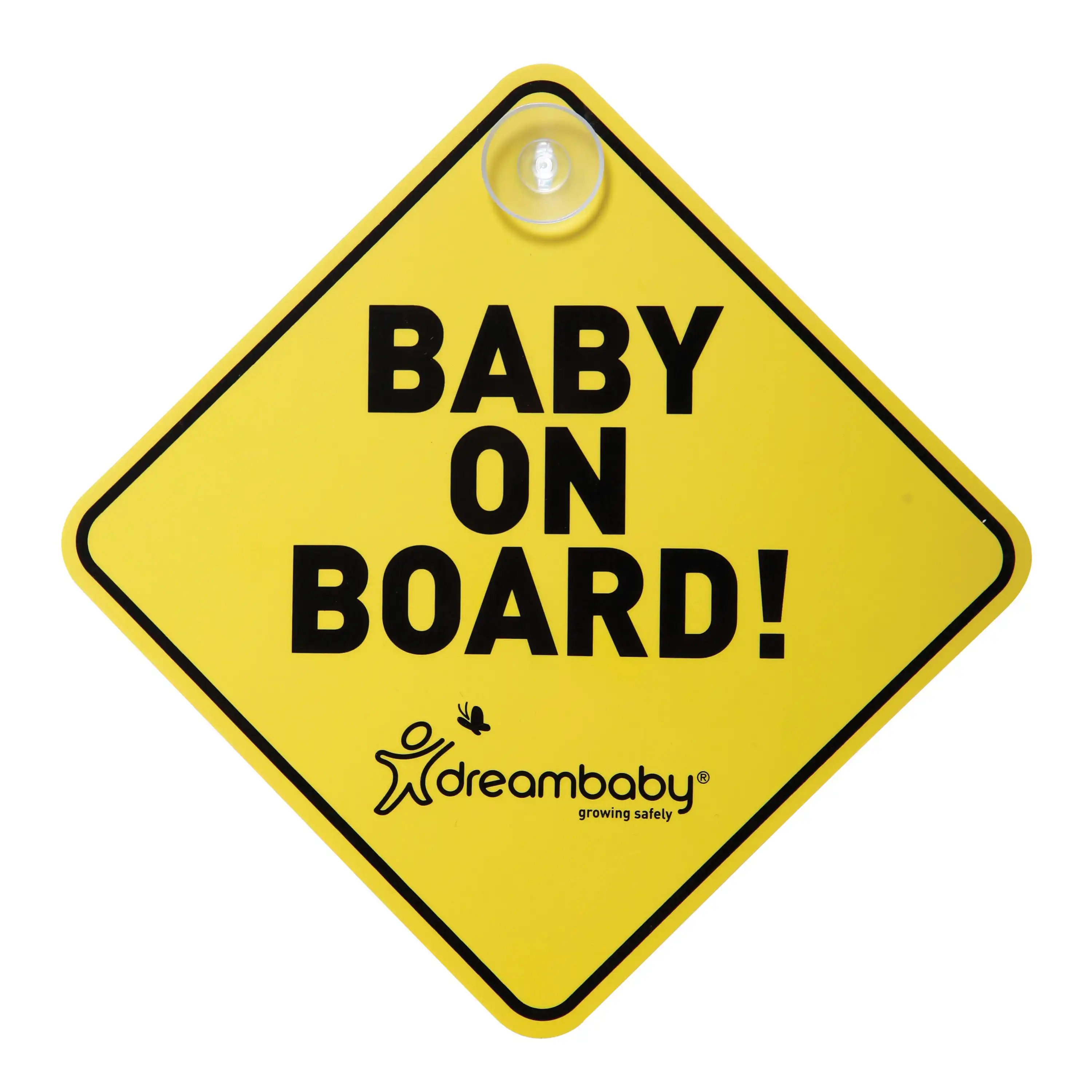 dreambaby Baby On Board Sign Yellow