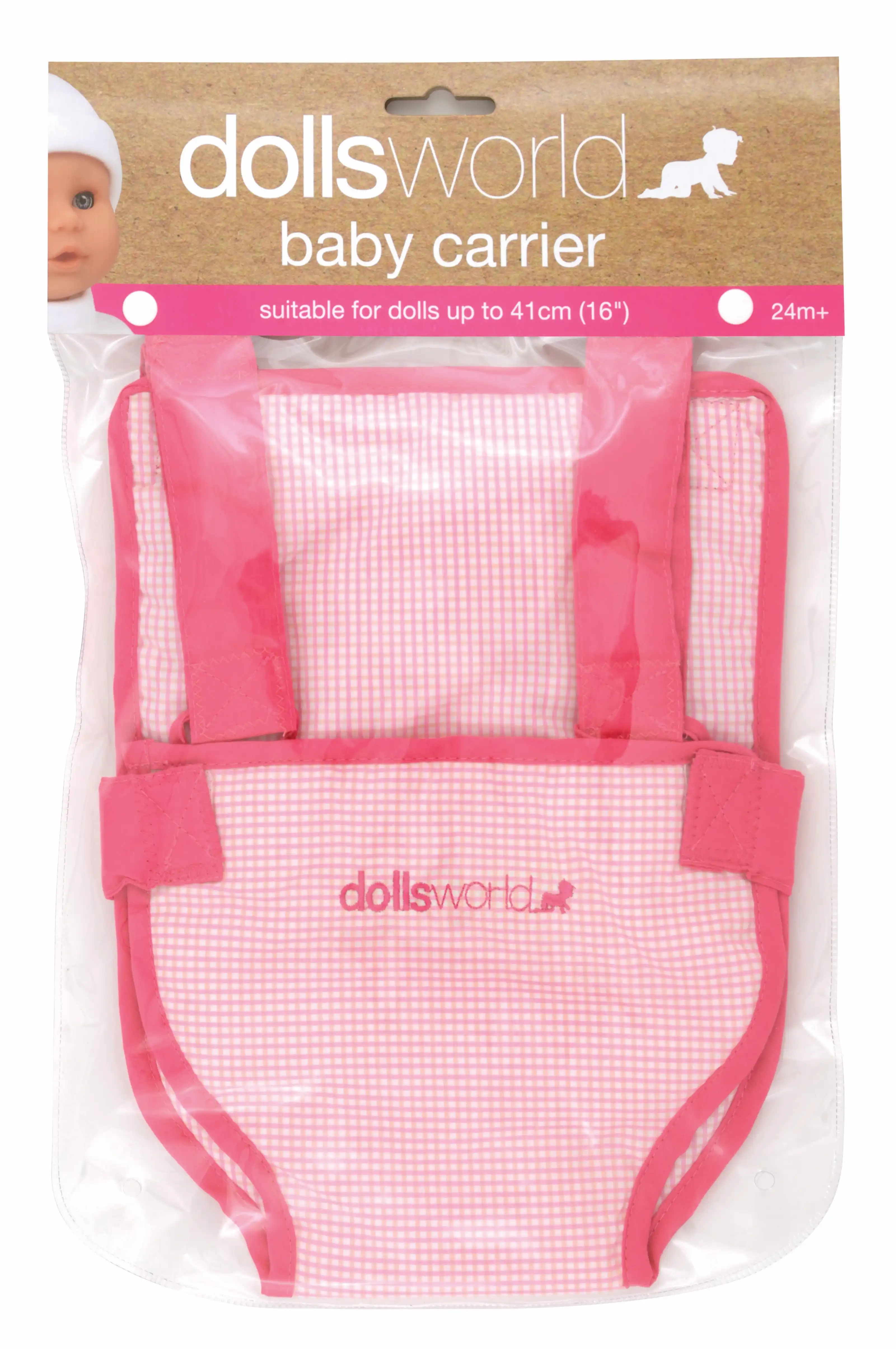 Dollsworld Gold Baby Carrier