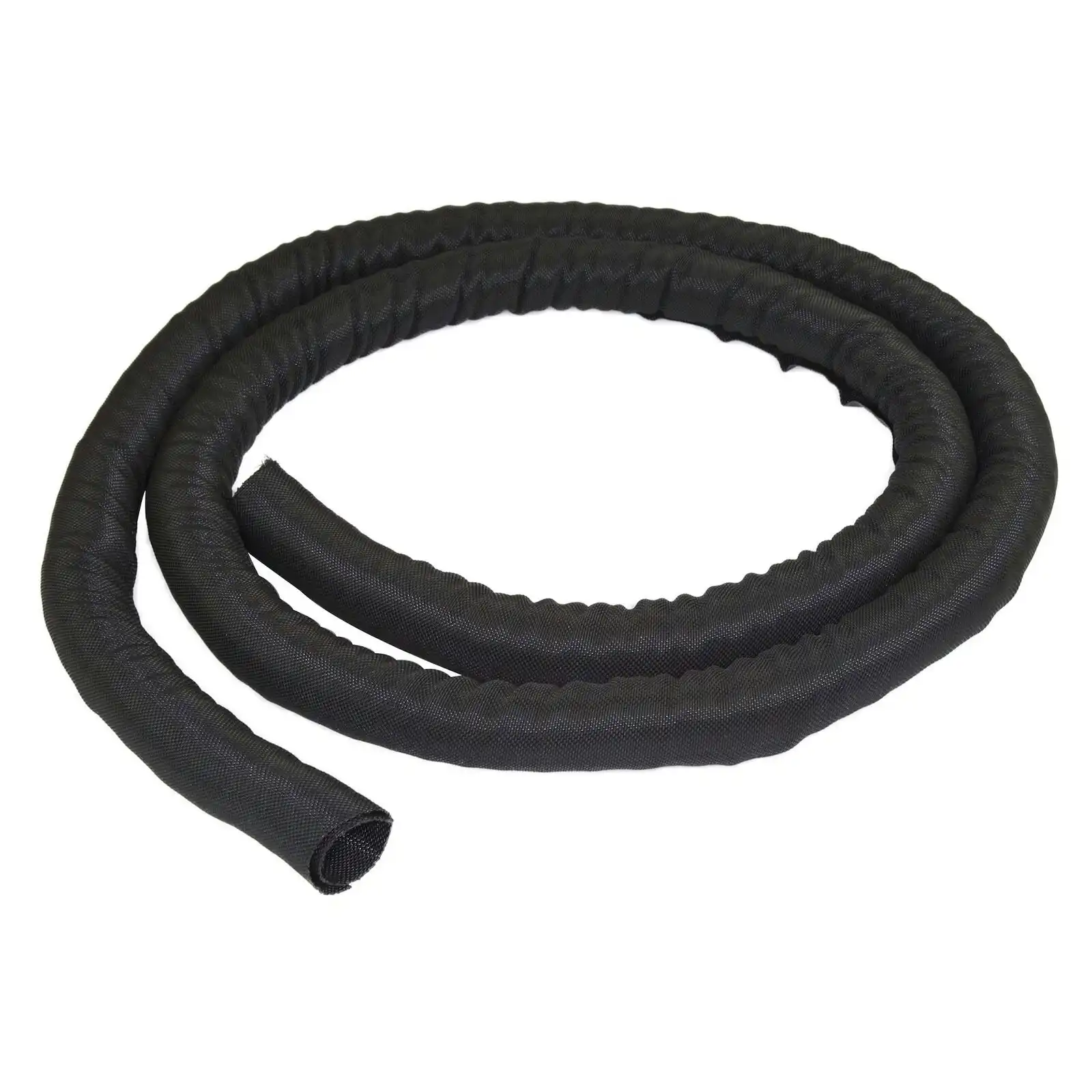 Star Tech 2m Flexible Coiled Polyster Cable Organiser/Protector/Manager Sleeve