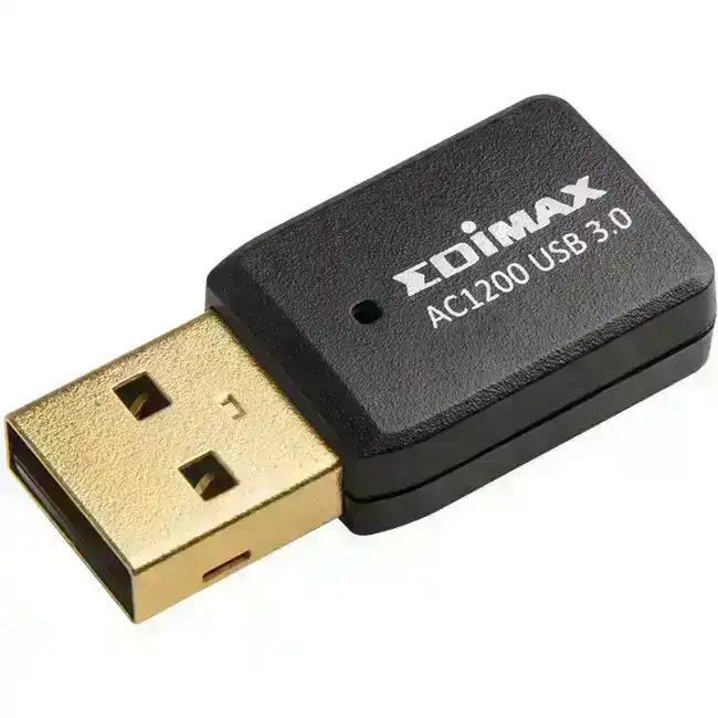 Edimax AC1200 Portable 2.4/5GHz Wi-Fi Range Dual-Band MU-MIMO USB 3.0 Adapter BK