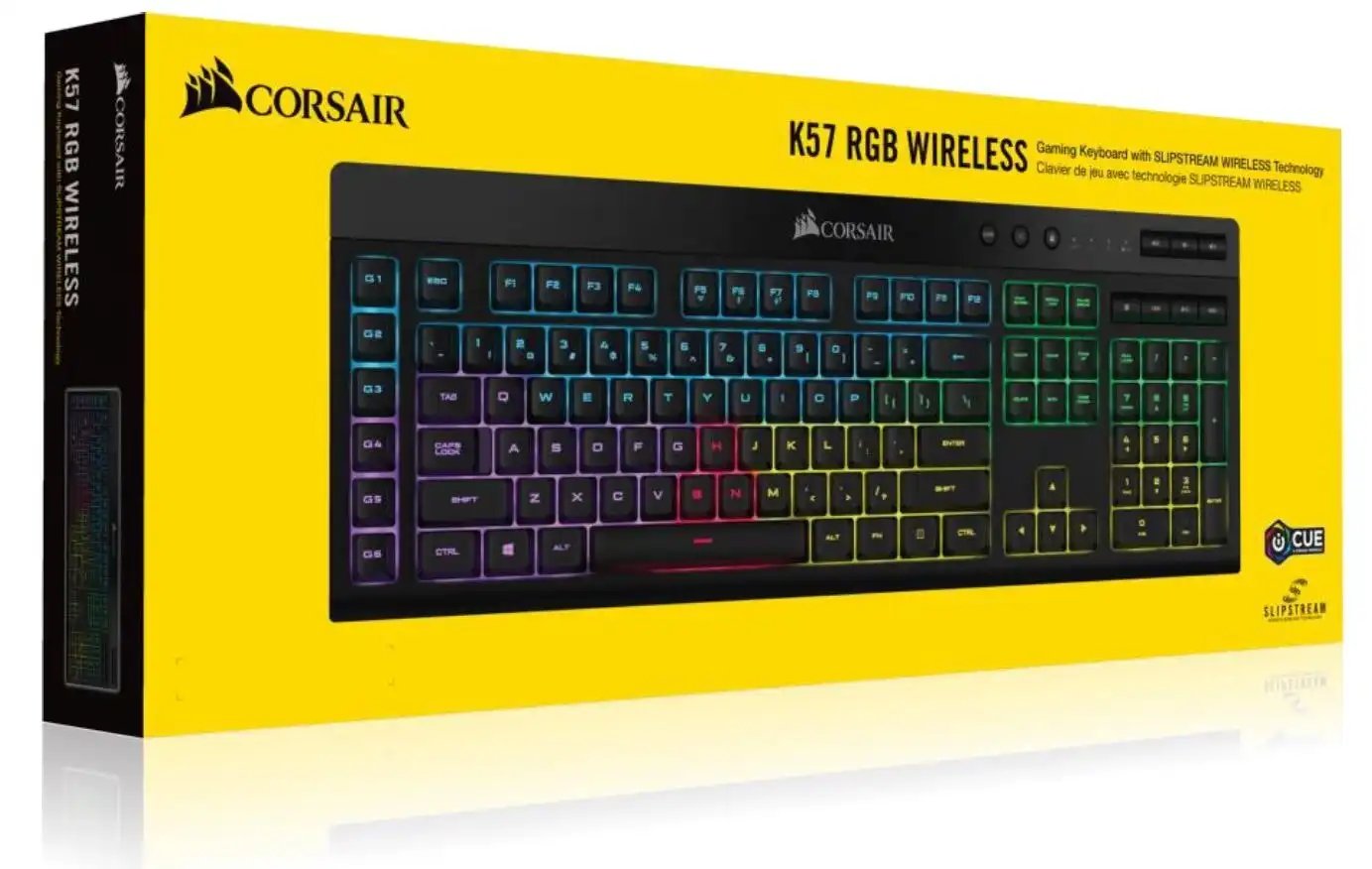 Corsair K57 RGB Wireless Gaming Keyboard w/ Slipstream Technology for Desktop PC