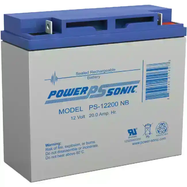Power Sonic PS12200 12V 20AH Rechargeable Battery NB Terminal Sealed Lead Acid