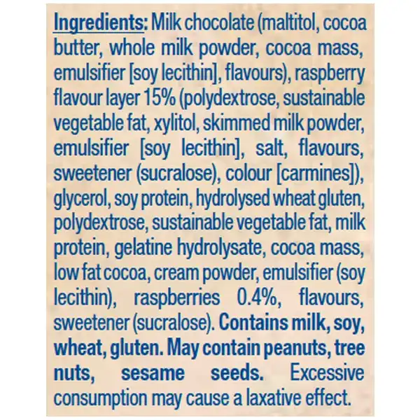 5pc Atkins Low Carb/Sugar 30g Endulge Protein Bar Diet Snack Chocolate Raspberry
