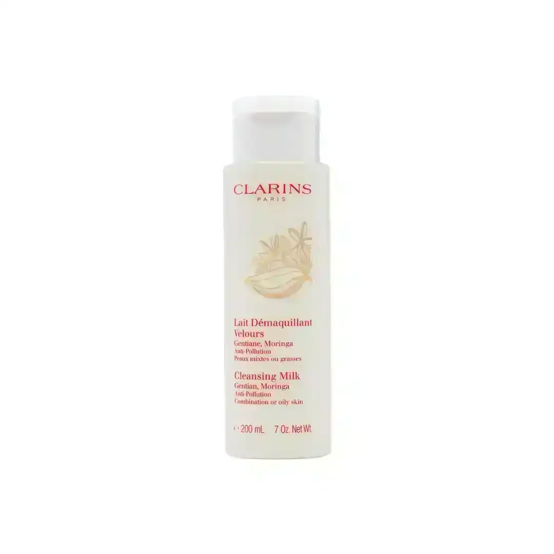 Clarins Cleansing Milk with Gentian & Moringa 200mL - Combination to Oily Skin