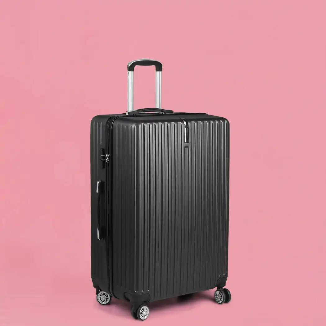 Slimbridge 24" Inch Luggage Suitcase Travel TSA Lock Hard Shell Carry Case Black