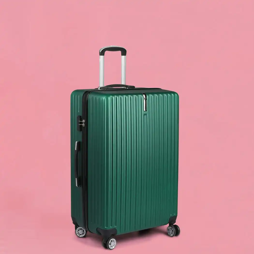 Slimbridge 24" Inch Luggage Suitcase Travel TSA Lock Hard Shell Carry Case Green