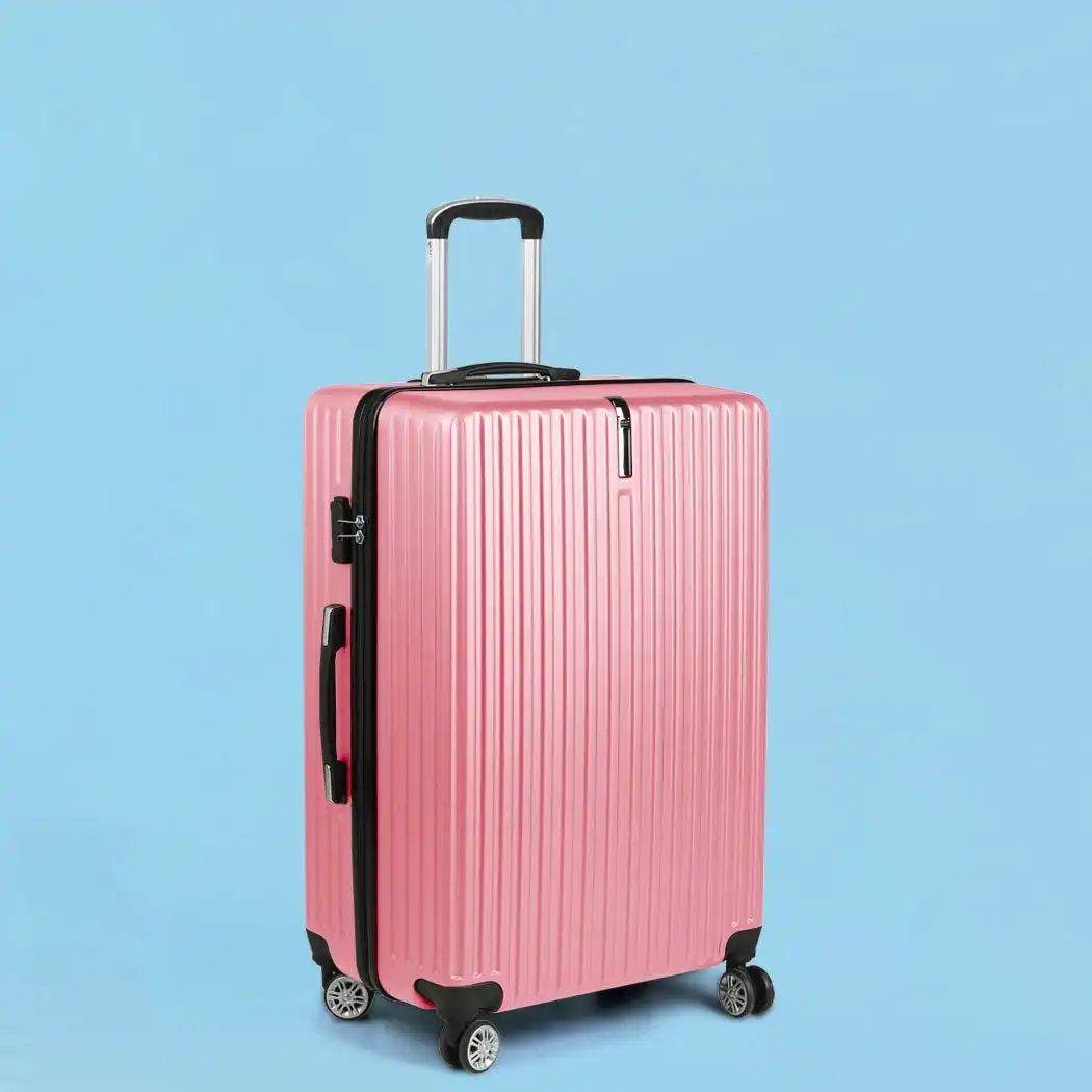 Slimbridge 24" Inch Luggage Suitcase Travel TSA Lock Hard Shell Carry Rose Gold