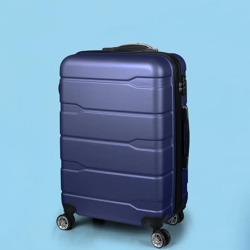 Slimbridge 28" Inch Expandable Luggage Travel Suitcase Case Hard Shell TSA Navy