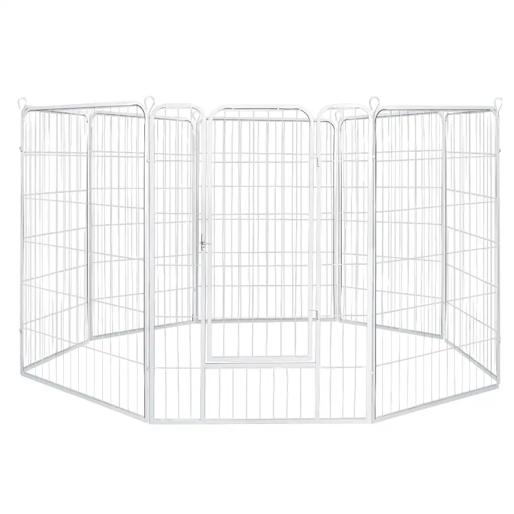 Pawz 8 Panel 40'' Pet Dog Playpen Puppy Exercise Cage Enclosure Fence Metal