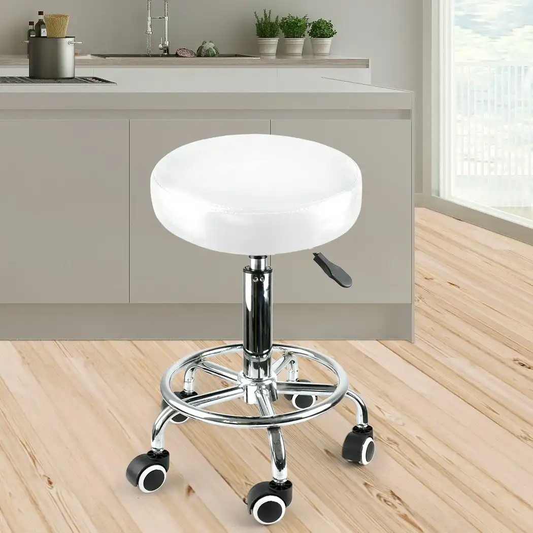 Levede Salon Stool Swivel Hairdressing Barber Stools Bar Chairs Lift Round