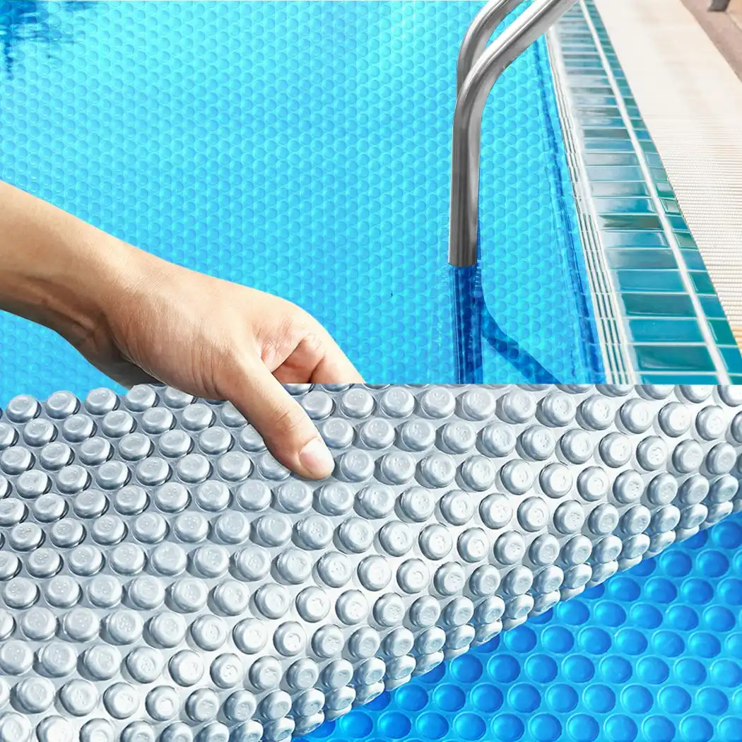 Traderight Group  Solar Swimming Pool Cover 500 Micron Outdoor Bubble Blanket Heater 10 X 4.7M