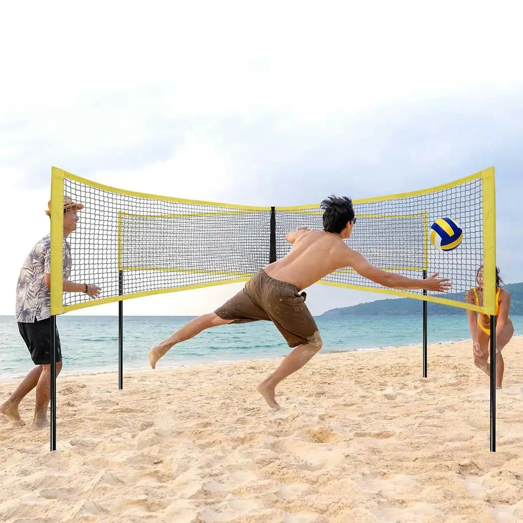 Centra Four Square Volleyball Net Game Set Portable Sports Beach Outdoor Yard